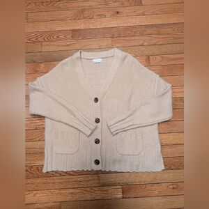 Women's Beige Cardigan Sweater